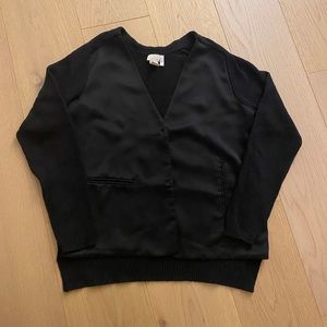 H&M Black Button Front Cardigan Jacket